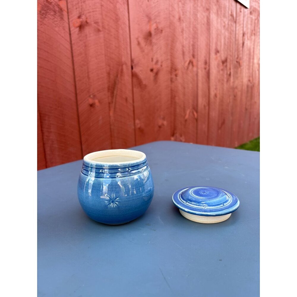 Handmade Ceramic Jar With Lid By Audrey McKeon